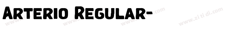 Arterio Regular字体转换 Arterio Regular字体转换